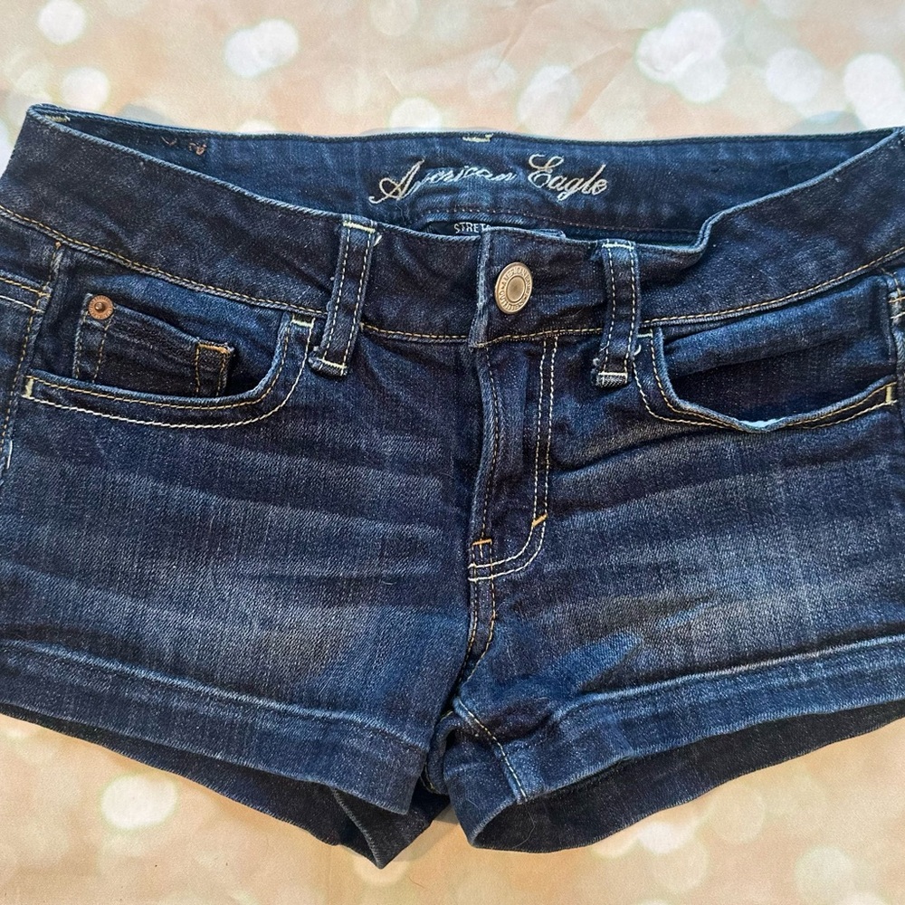 American Eagle Dark Blue Stretch Denim